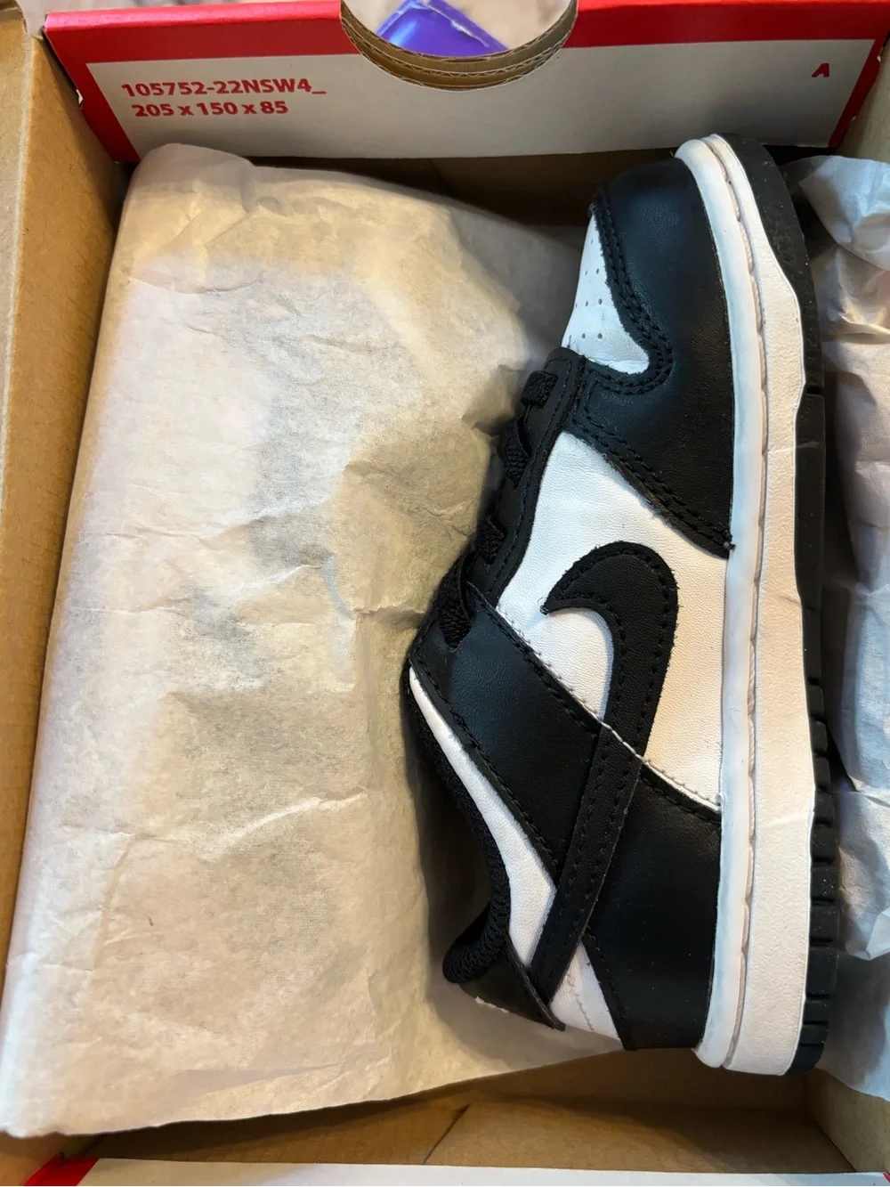 Nike Kids' Black/White Low-Top Sneaker